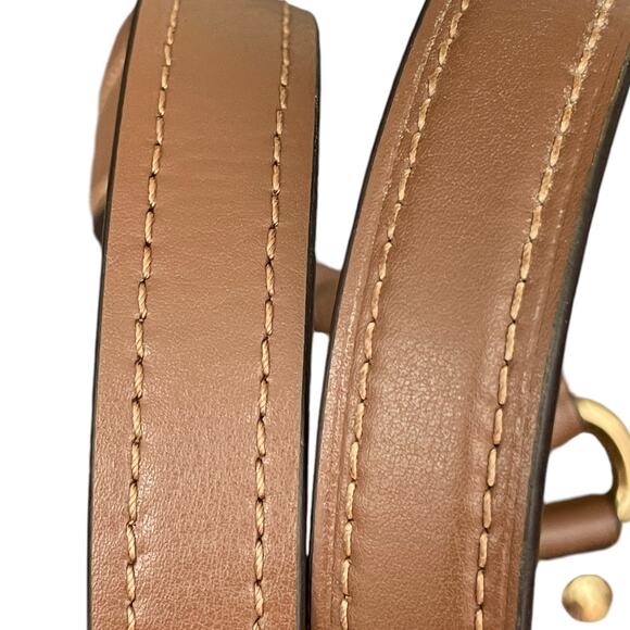 COACH Gallery Tote In Signature Canvas Top Zip Khaki Saddle - Picture 7 of 12